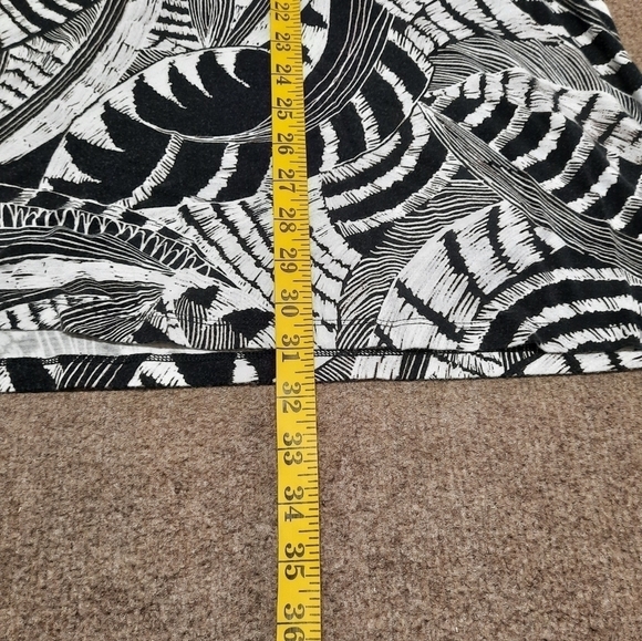 Athleta Santorini High Neck Zuma Print Dress Black White Small Petite (SP) - Picture 8 of 8